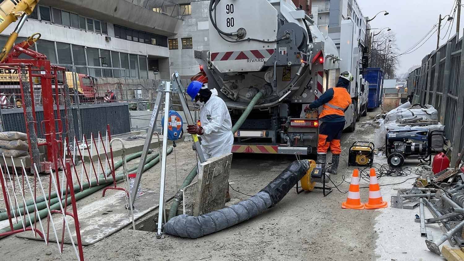 Urgence inondation - pompage d'eau et nettoyage des boues